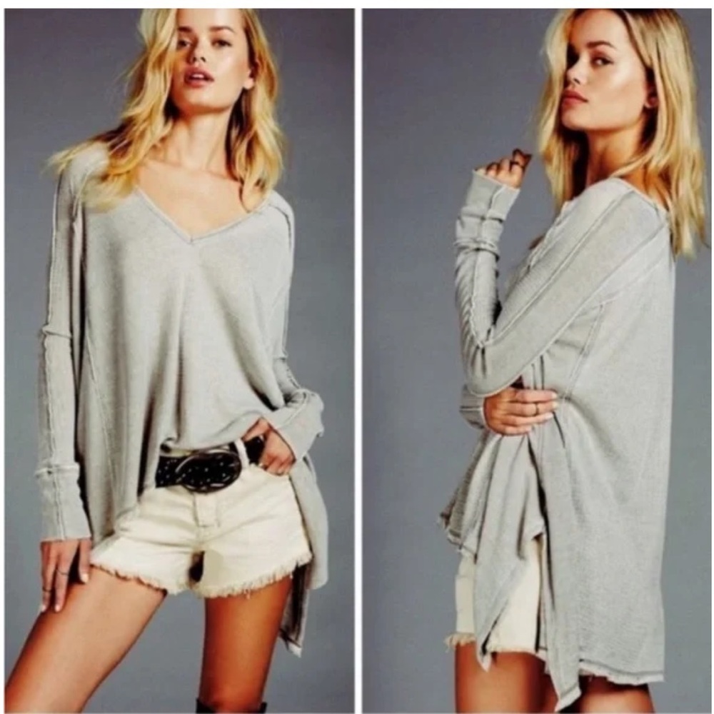 Free People Pacific Drippy Thermal In Green